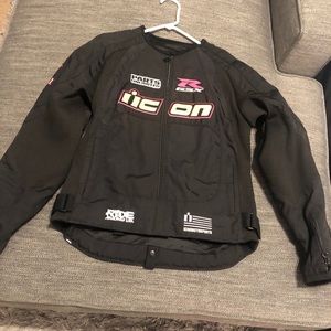 Used motorcycle jacket for female.
